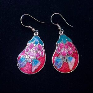 Vintage Cloisonné Earrings